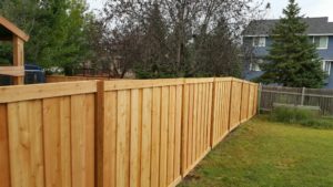 Repaired Woored Fence