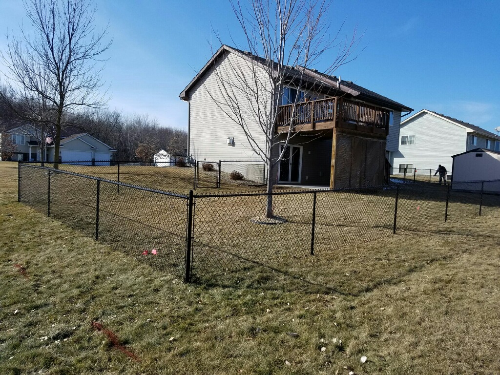 Twin Cities Fence Installed Galvanized Chain Link