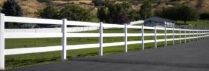 Split Rail Vinyl Fence