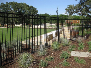 Image of an ornamental aluminum fence in MN