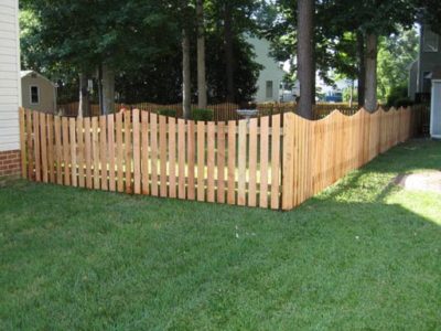 Image of fencing installation in progress