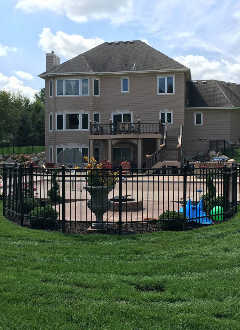 Steel Ornamental Fencing System installed by Twin Cities Fence: Fence Contractor in MN