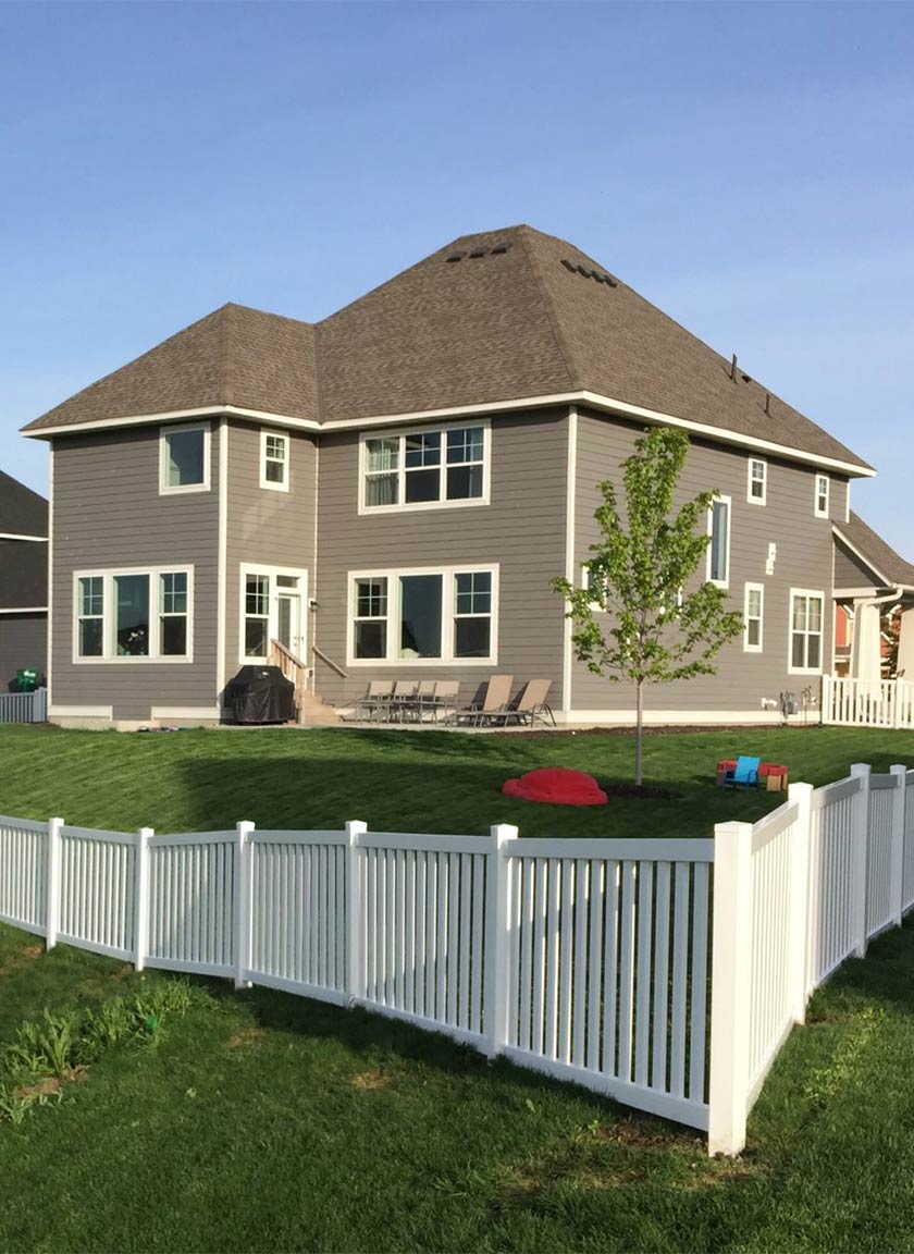 Maintenance Free Vinyl Fencing System installed by Twin Cities Fence: Fence Contractor in MN