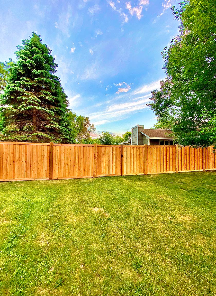 Cedar Wood Fencing System installed by Twin Cities Fence: Fence Contractor in MN