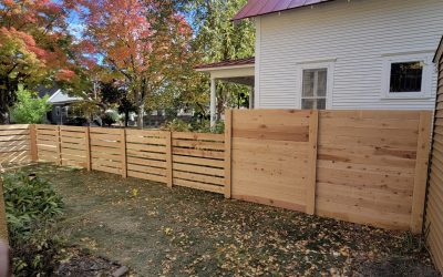 Steel Post Wooden Fences for Increased Durability