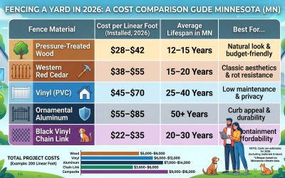 2026 Guide to Fence Installation Costs in Minneapolis & St. Paul