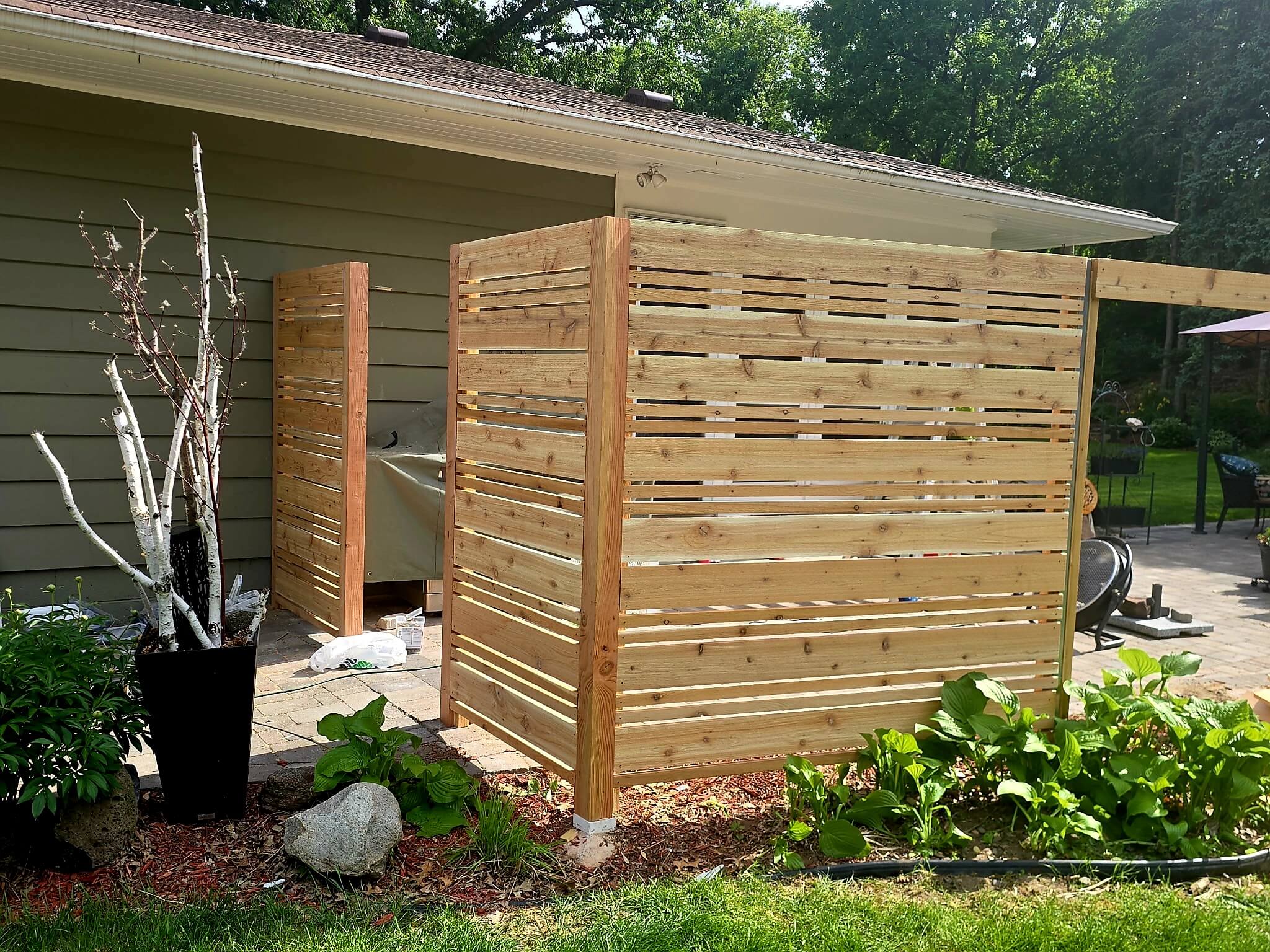 Custom Built Cedar Fence Twin Cities Fence