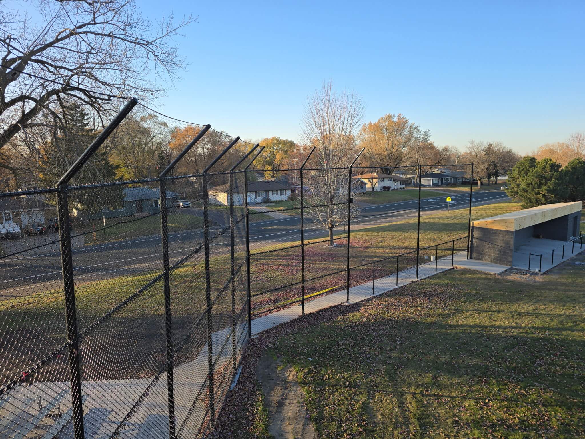 New Ball Field Fencing Installed at Fridley High School