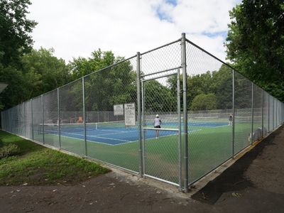 Tennis Court Fence Installation in Deephaven MN by Twin Cities Fence